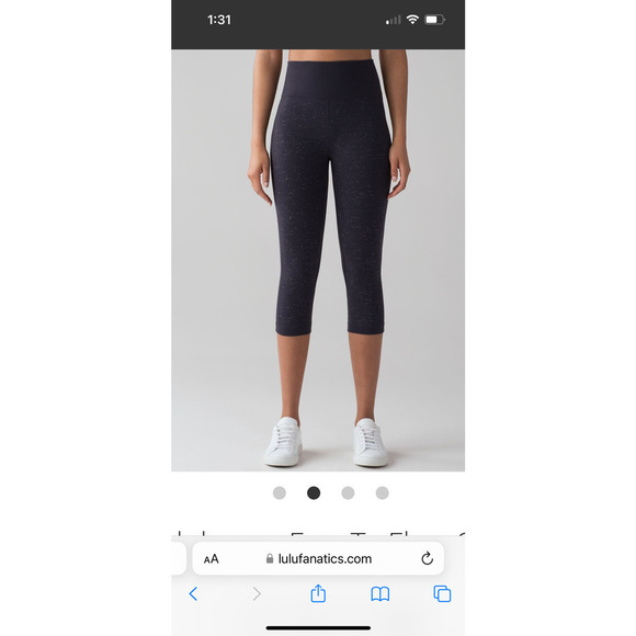 Lululemon Free To Flow High Rise Crop Legging / Active Wear - Picture 11 of 13